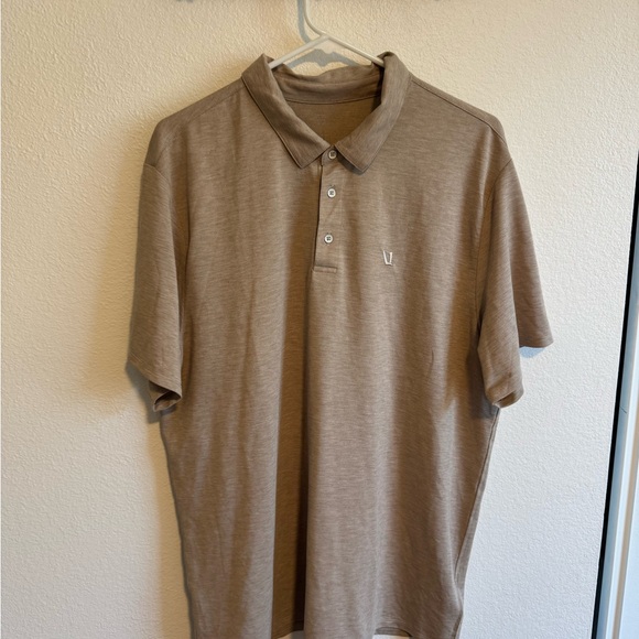 Vuori Men's Taupe Polo Shirt - Picture 5 of 5